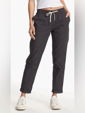 Vuori Vintage Ripstop Pant Relaxed Fit Raw Hem Grey Size XS